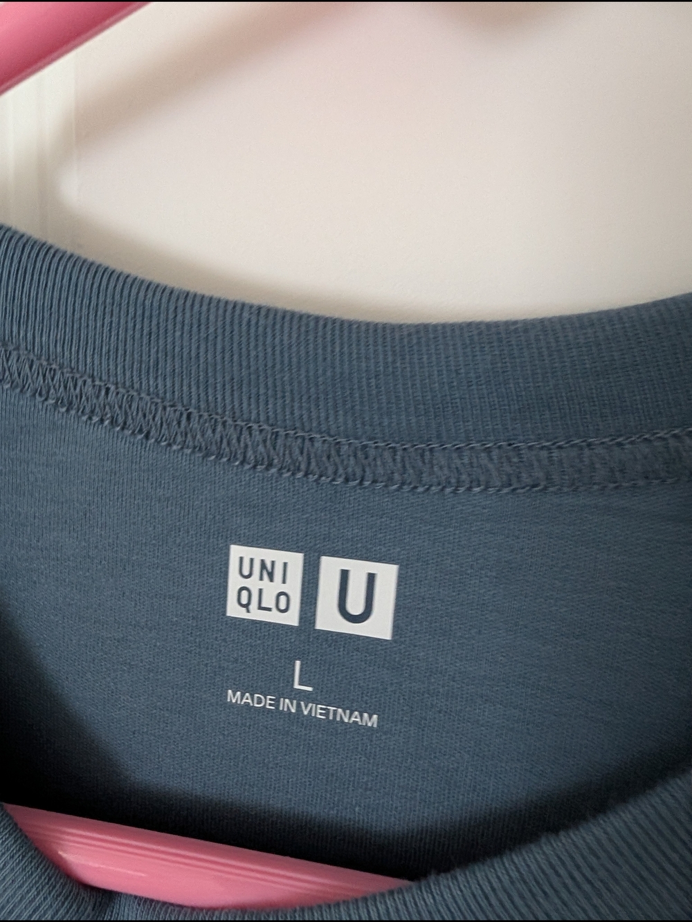 Uniqlo Women's Crew Neck T-Shirt in Slate Blue-Grey, Large - Picture 3 of 5
